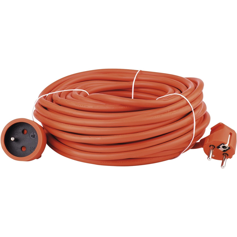 Emos Prodlužovací kabel oranžový, 1 zásuvka, max. 16 A/3680 W, 20 m