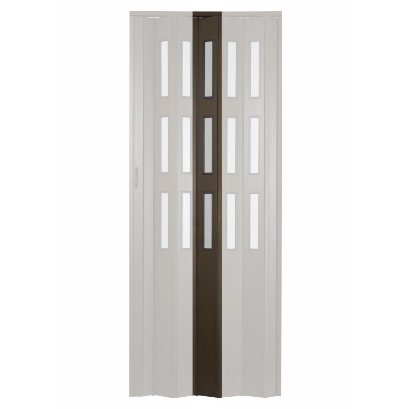 HOPA Přídavná lamela ke dveřím Matrix prosklená ořech tmavý 13 x 200 cm