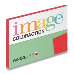 Image Coloraction - barevný papír - jahodově červená, 100 listů