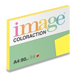 Image Coloraction - barevný papír - středně žlutá