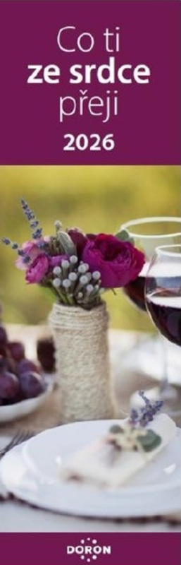 Kalendář záložkový 2026 - Co ti ze srdce přeji