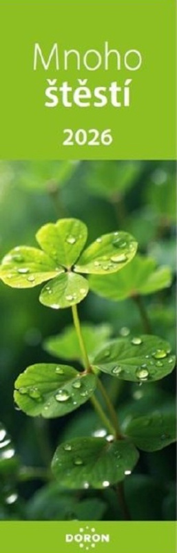 Kalendář záložkový 2026 - Mnoho štěstí
