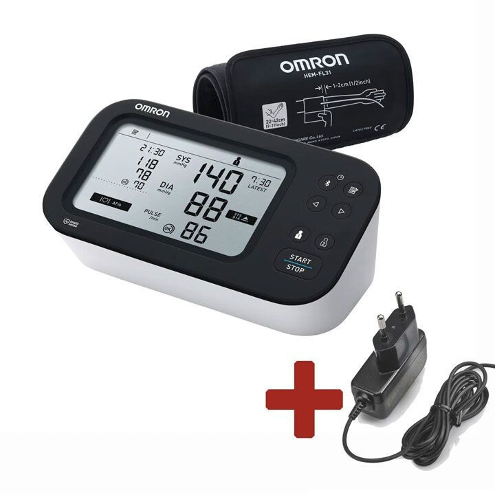 Omron M7 Intelli IT AFib pažní tonometr + síťový zdroj