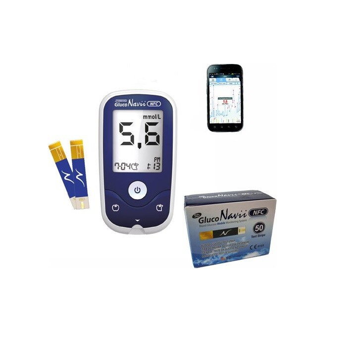 CELIMED Glukometr SD Gluco navii NFC set