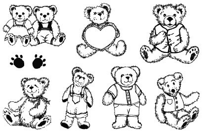 Razítko, motiv srdce a růže SMT Creatoys s.r.o.