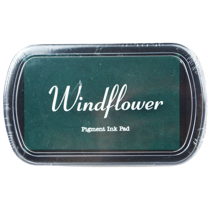Razítkovací polštářek Windflower tmavě zelený