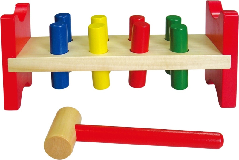 BABU dřevěná hračka - Zatloukačka kolíky EPEE Czech s.r.o.