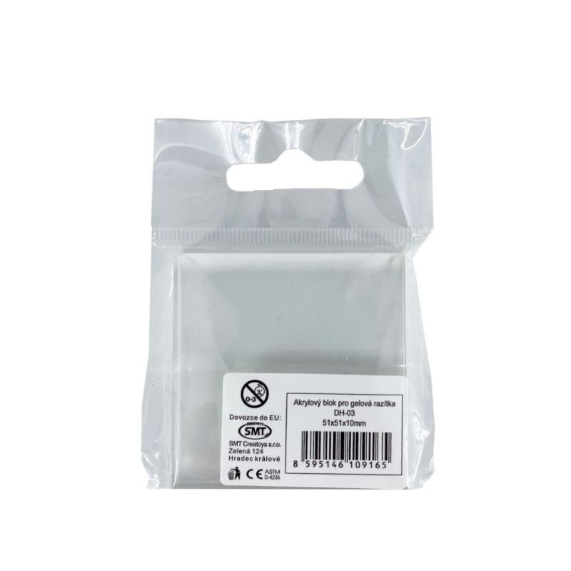 Akrylový blok 5 x 5 x 1cm SMT Creatoys s.r.o.