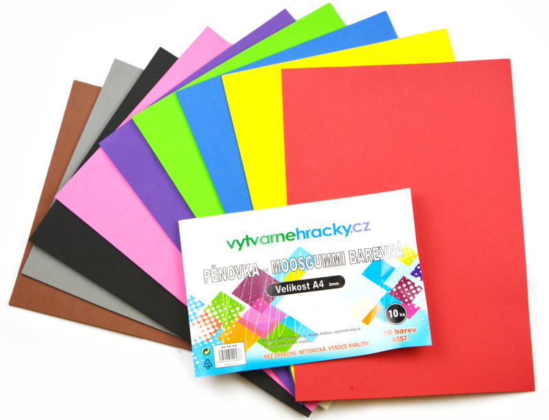 SMT Pěnovka A4 mix barev (10ks)