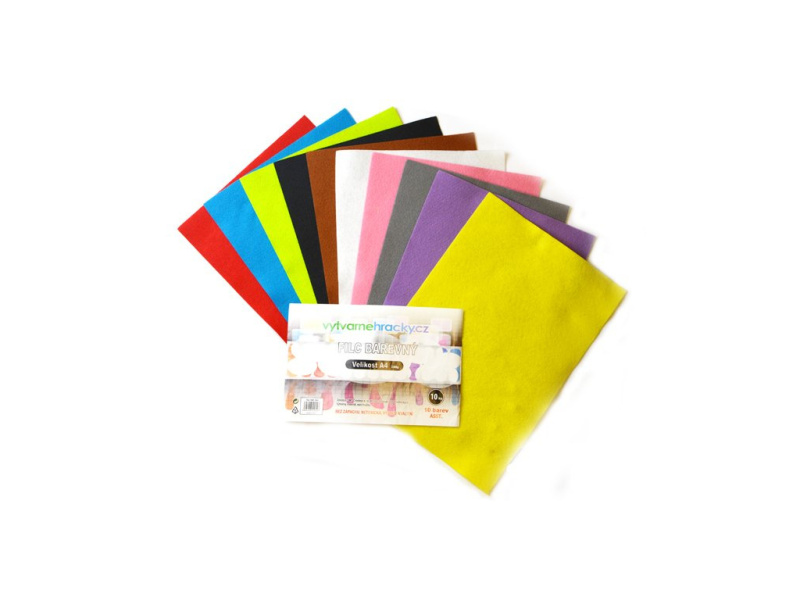 Filc - 10 ks mix barev A4, 180 g