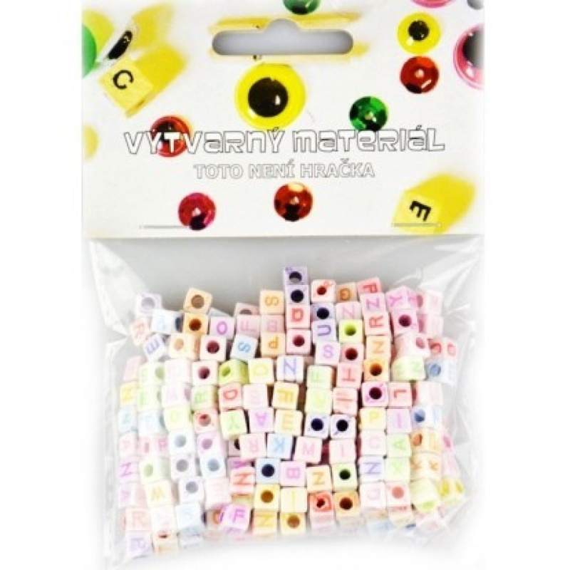 Plastové korálky abeceda 300 ks