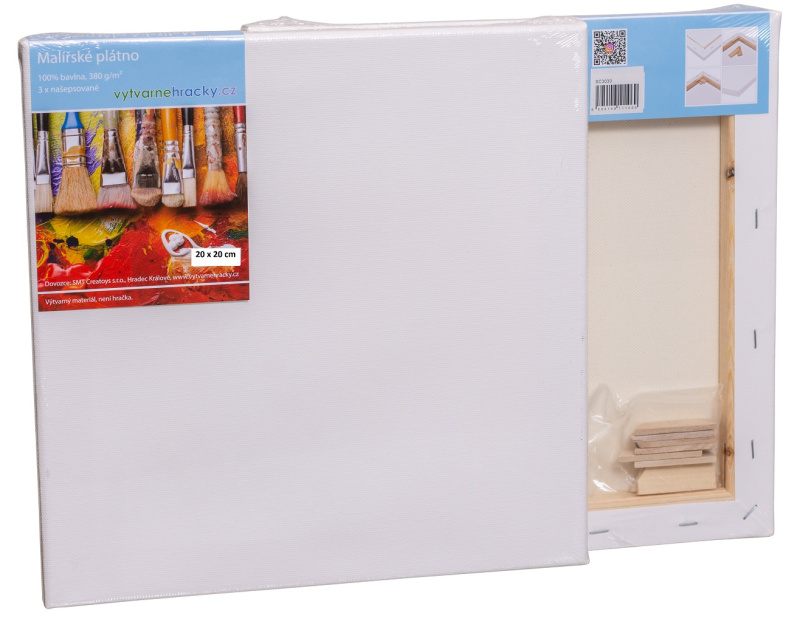 Malířské šepsované plátno, 20 x 20 cm SMT Creatoys s.r.o.