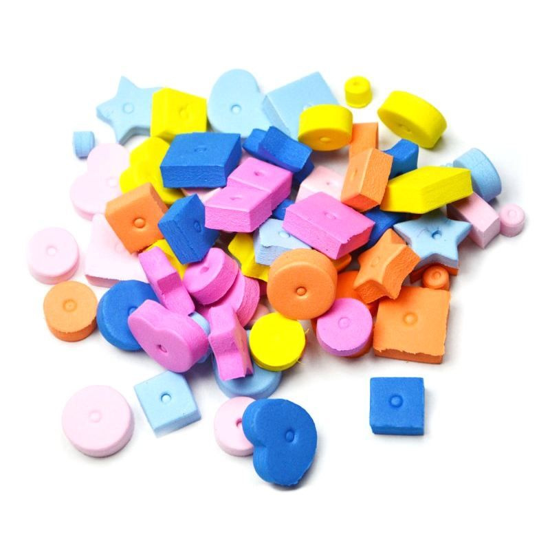 Výřezy z pěnovky - Korálky mix (66ks)