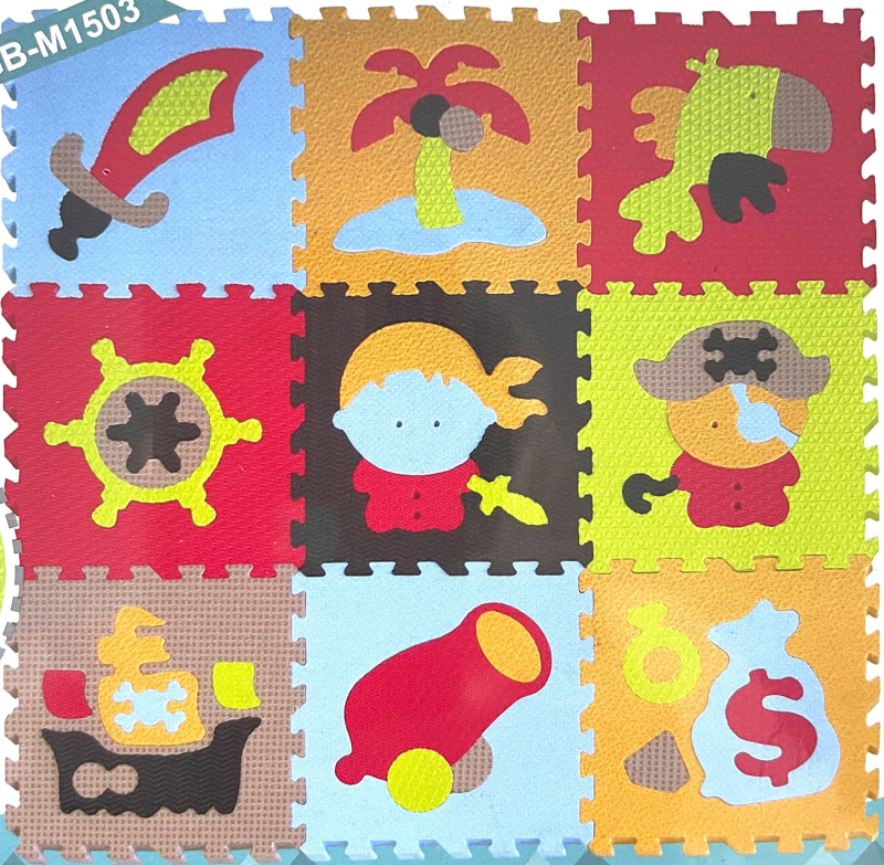 BABY GREAT Pěnové puzzle Piráti SX (30x30)