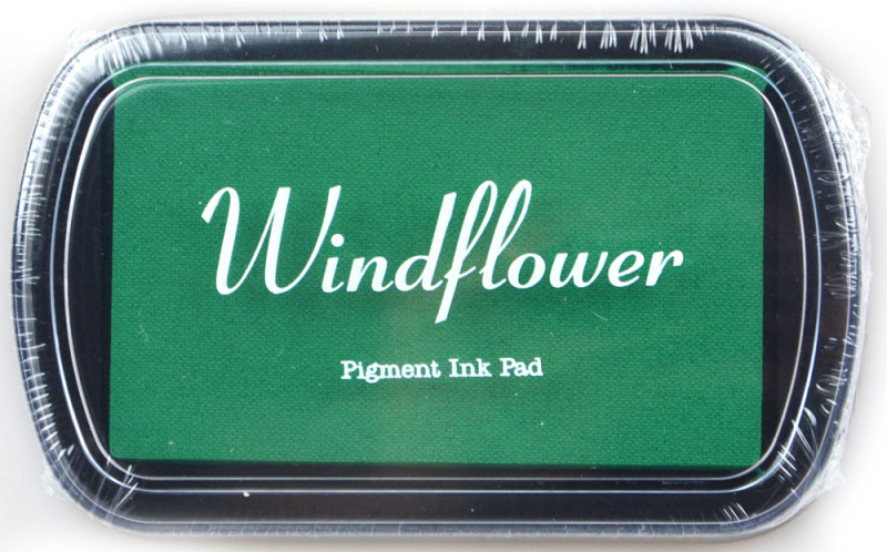 Razítkovací polštářek - Velký, barva zelená