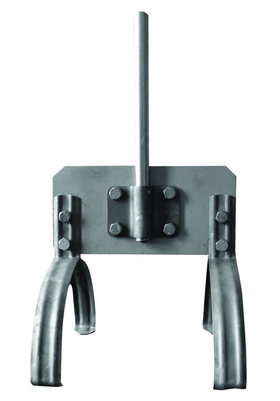 Držák jímací tyče na hřeben střechy pro podpěry PV 15