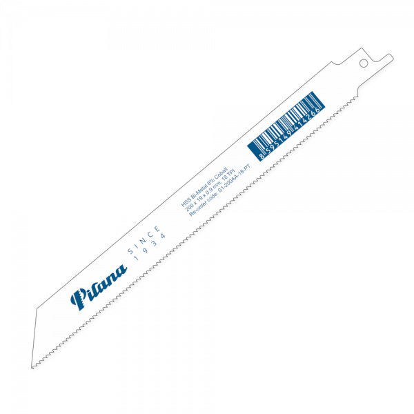 Pilové listy na ocel šavlové, 150 x 19 x 1,3 mm, různé ozubení, sada 5 ks - PILANA Varianta: 150 x 19 x 1.3 mm. 18 zubů na palec. sada 5 ks