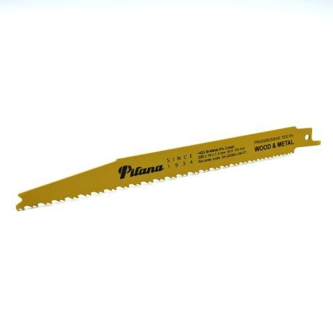 Pilové listy na ocel a dřevo šavlové, různé ozubení, sada 5 ks - PILANA Varianta: 200 x 19 x 1.3 mm. 6/11 zubů na palec. sada 5 ks