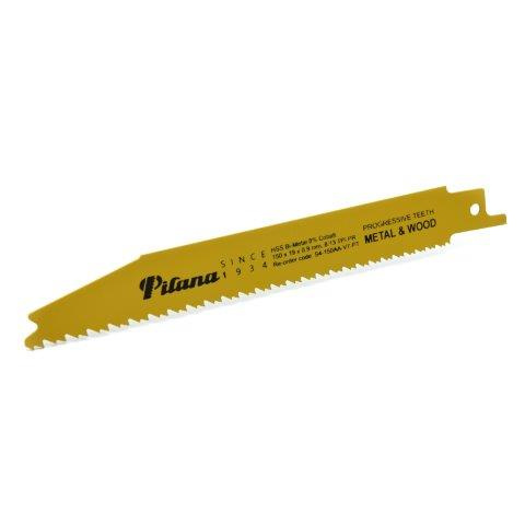 Pilové listy na ocel a dřevo šavlové, různé ozubení, sada 5 ks - PILANA Varianta: 150 x 19 x 0.9 mm. 8/13 zubů na palec. sada 5 ks