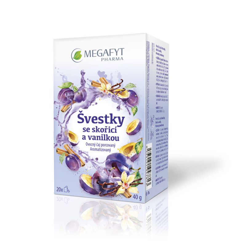 MEGAFYT Švestky se skořicí a vanilkou 20 sáčků