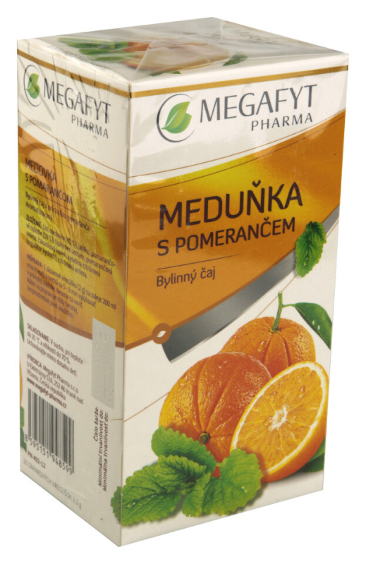 Megafyt Meduňka s pomerančem ovocný čaj porcovaný 20x2 g