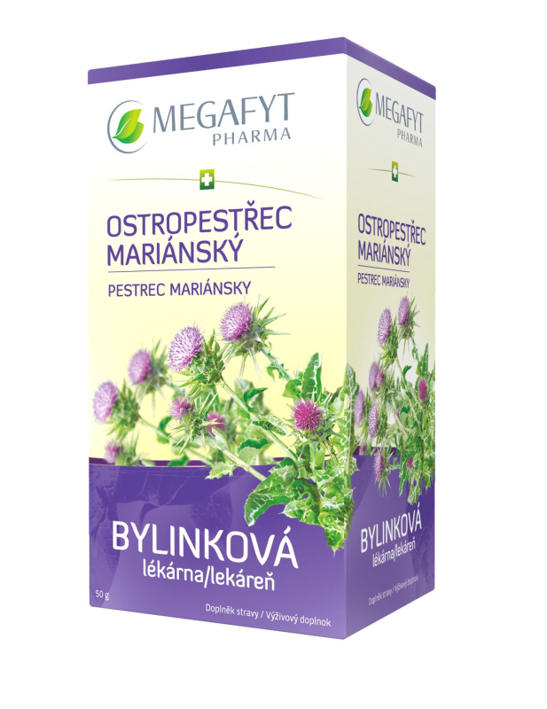 Ostropestřec mariánský bylinný čaj 20x2,5g nálevové sáčky