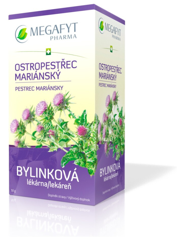 Ostropestřec mariánský bylinný čaj 20x2,5g nálevové sáčky