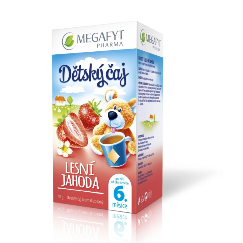 MEGAFYT Dětský čaj lesní jahoda 20 x 2 g
