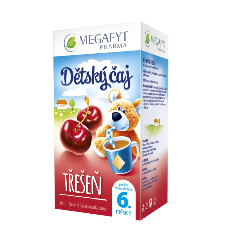 MEGAFYT Dětský ovocný čaj třešeň 20 x 2 g