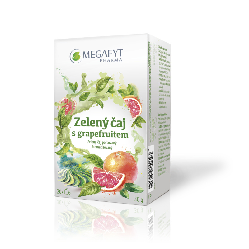 Megafyt Zelený čaj s grapefruitem 20x1,5 g