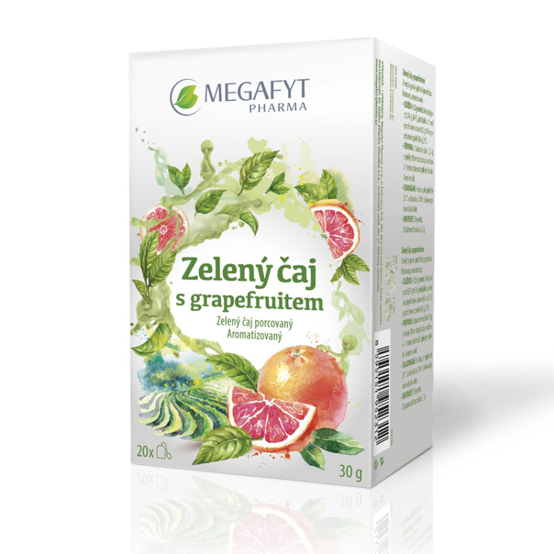 Megafyt Zelený čaj s grapefruitem 20x1,5 g