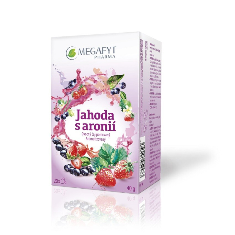 Megafyt Jahoda s aronií porcovaný čaj 20x2 g