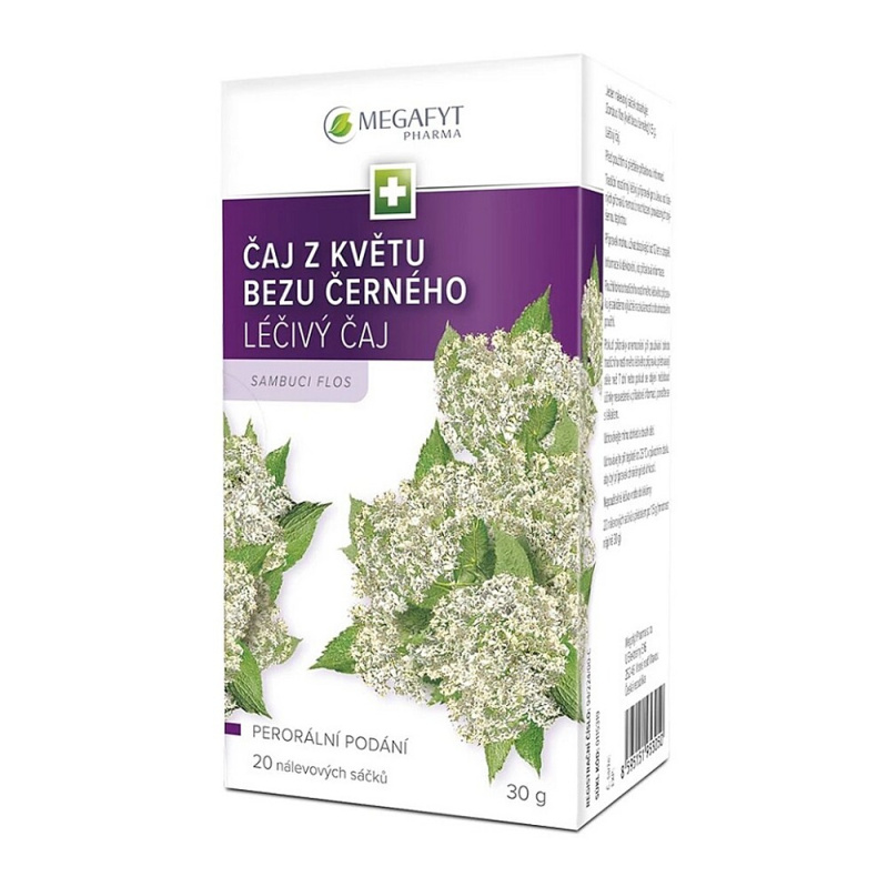 ČAJ Z KVĚTU BEZU ČERNÉHO léčivý čaj 20