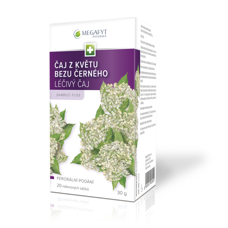 ČAJ Z KVĚTU BEZU ČERNÉHO léčivý čaj 20