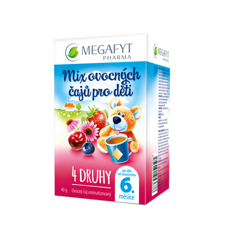 Megafyt MIX ovocných čajů pro děti 4 druhy 20x2 g
