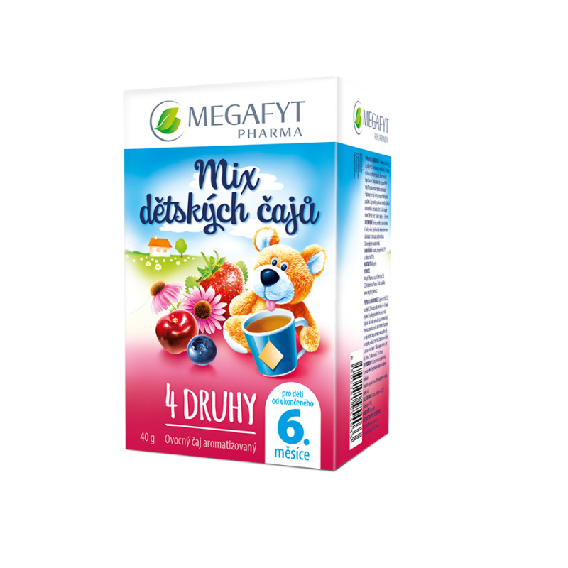 Megafyt Mix dětských čajů 4 druhy 20x2g