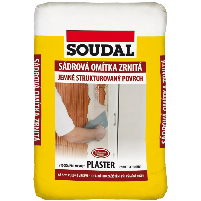 Soudal Sádrová omítka zrnitá Plaster 5 kg