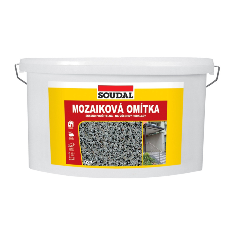 Soudal mozaiková omítka 027 světle šedá 16 KG