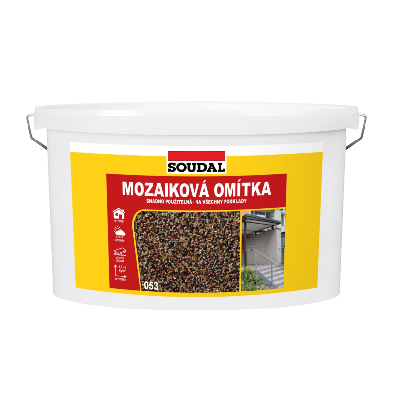 Soudal mozaiková omítka 053 tmavý písek 16 KG