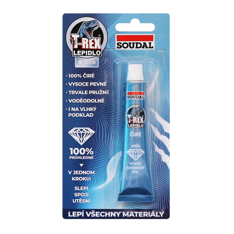 Soudal T-Rex lepidlo 25 ml, čiré