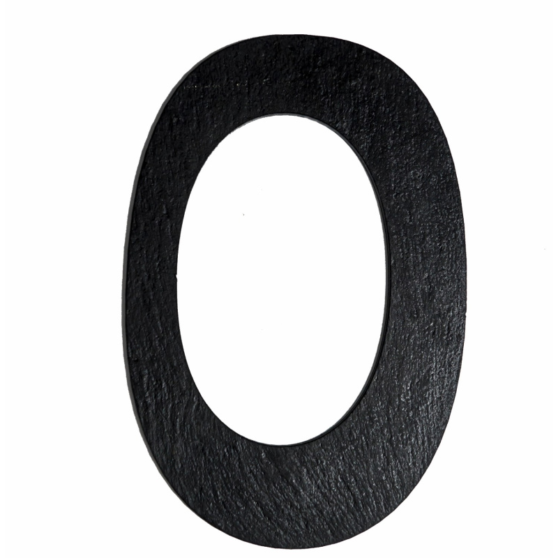 Číslice břidlicová 0, 12 cm x 8,5 cm