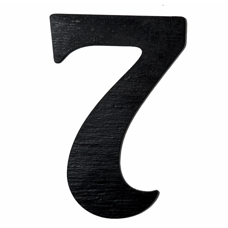 Číslice břidlicová 7, 12 cm x 8,5 cm