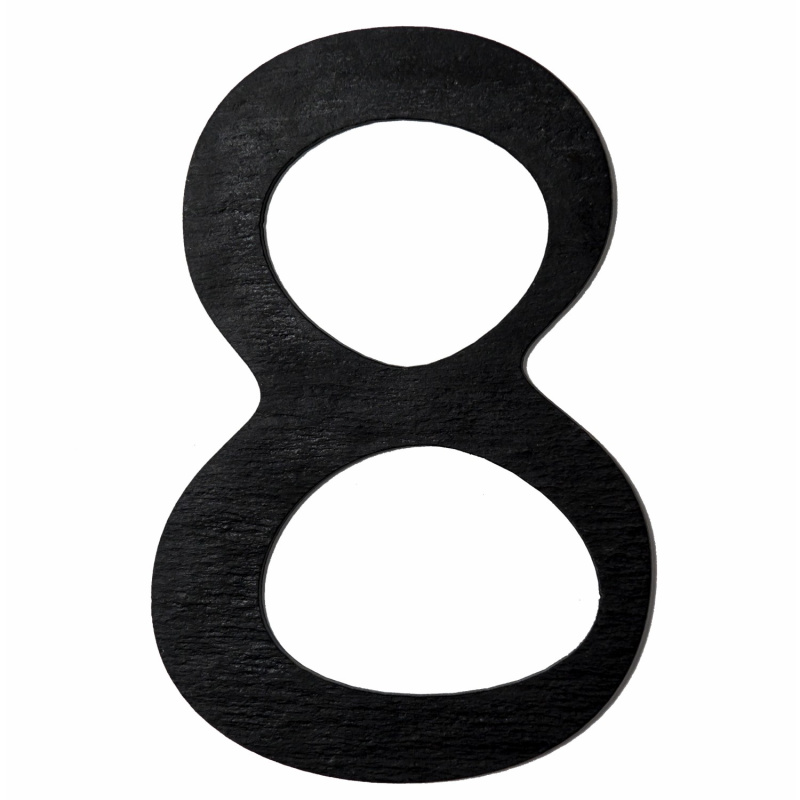 Číslice břidlicová 8, 21 cm x 14 cm