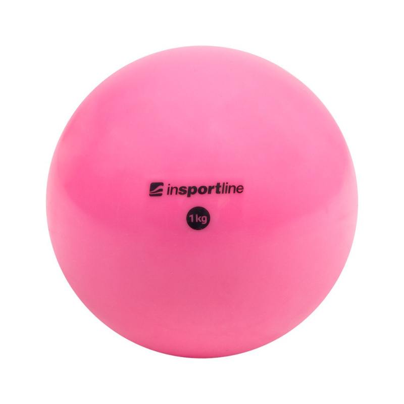 Jóga míč inSPORTline Yoga Ball 1 kg růžová