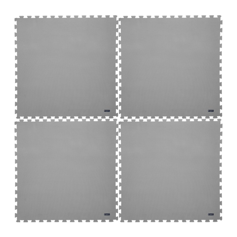 Fitness podložka inSPORTline EVA80 200x200x1 cm šedá