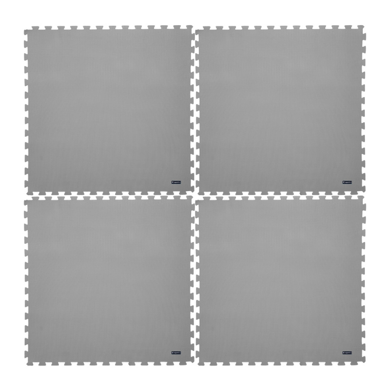 Fitness podložka inSPORTline EVA80 200x200x1 cm šedá