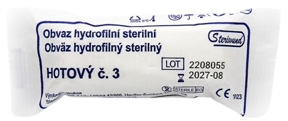 STERIWUND Obvaz hotový - sterilní s polštářkem č.3