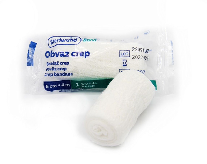 STERIWUND Obinadlo fixační elastické 6 cm x 4 m