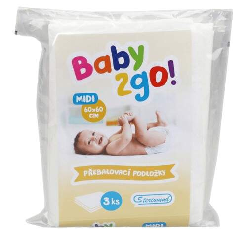 Steriwund Přebalovací podložka Baby2go! 60x60 cm 3 ks