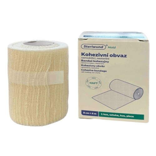Steriwund Kohezivní obvaz samodržící nesterilní 8 cm x 4 m